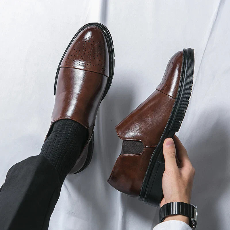Luca Bianchi | Milano Prestige Leather Slip-On Shoes