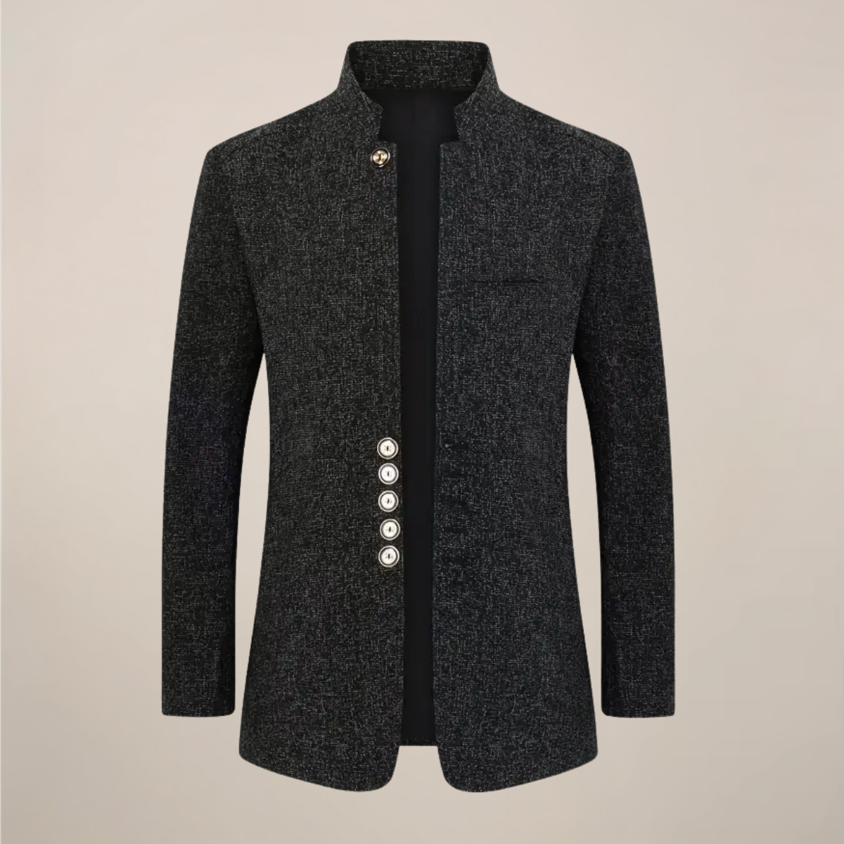Vittorio Santini | Milano Mandarin Collar Blazer Luxe