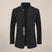 Vittorio Santini | Milano Mandarin Collar Blazer Luxe