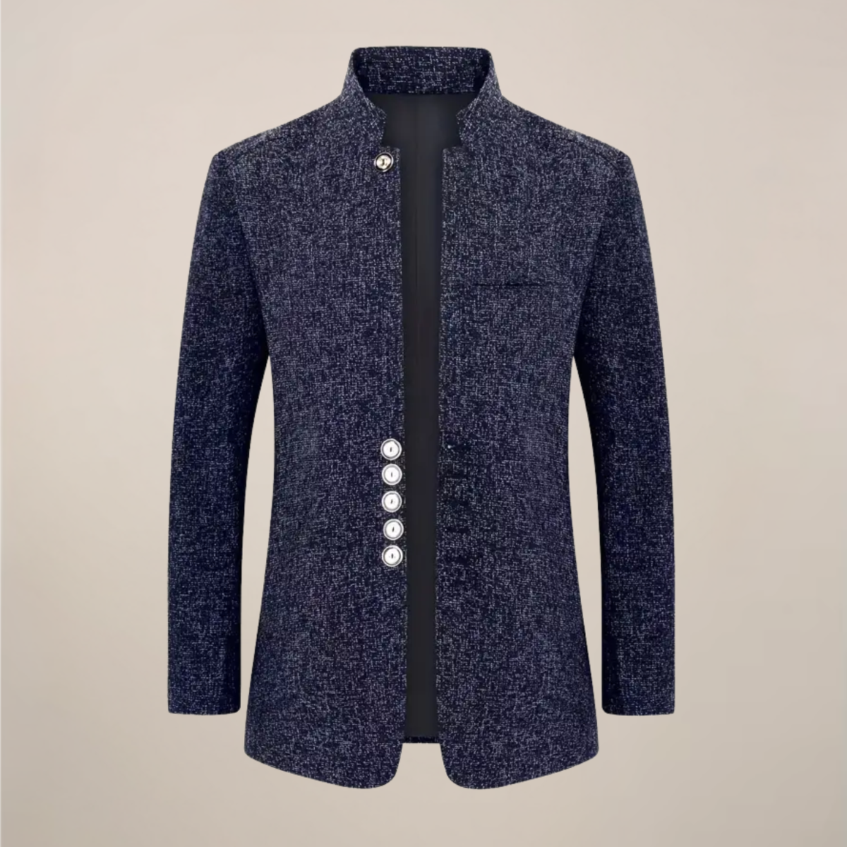 Vittorio Santini | Milano Mandarin Collar Blazer Luxe