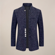 Vittorio Santini | Milano Mandarin Collar Blazer Luxe