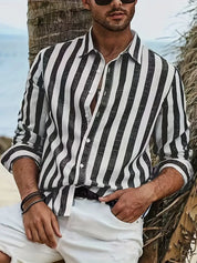 Luca Marino | Coastal Stripe Linen Shirt