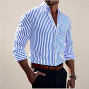 Fabio Rinaldi | Capri Stripe Tailored Shirt Luxe