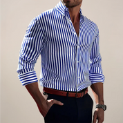 Fabio Rinaldi | Capri Stripe Tailored Shirt Luxe