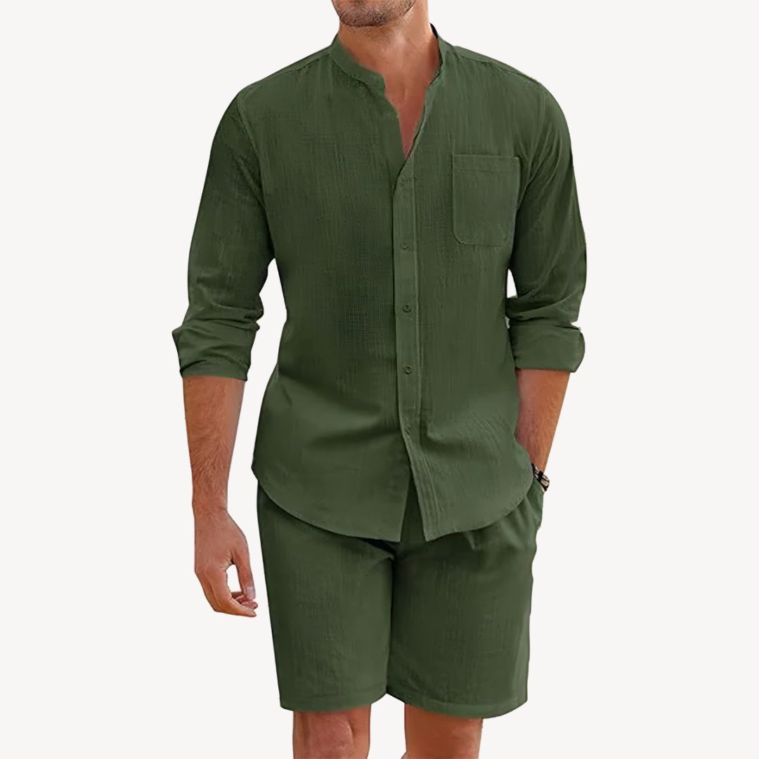 Marco DeLuca | Amalfi Linen Leisure Set Luxe