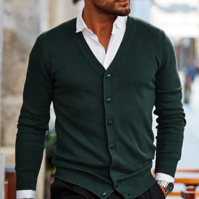 Edward Sinclair | Knitted Button Cardigan For Men