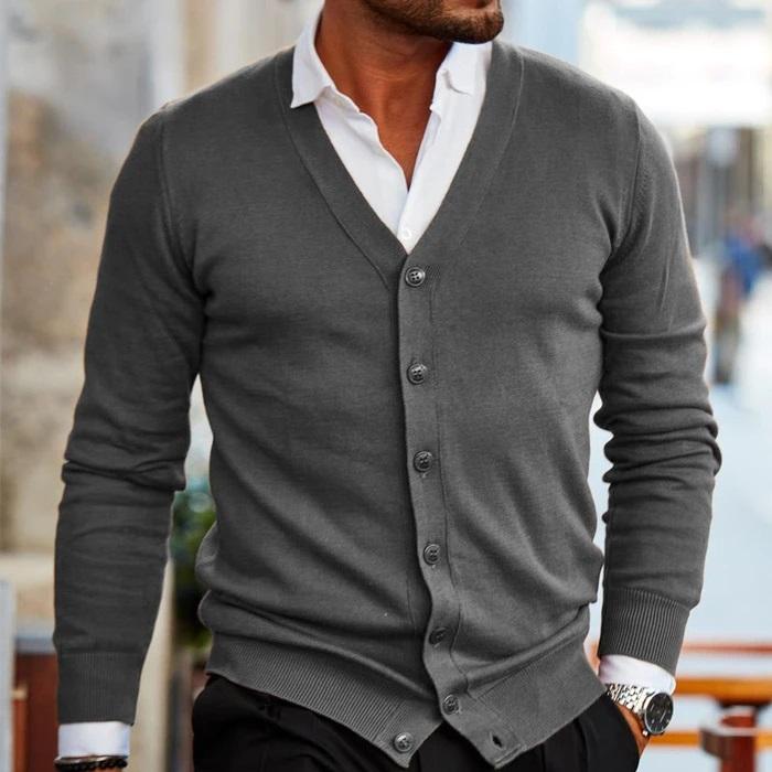 Edward Sinclair | Knitted Button Cardigan For Men