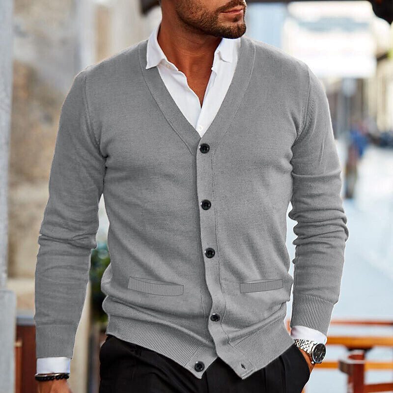Edward Sinclair | Knitted Button Cardigan For Men