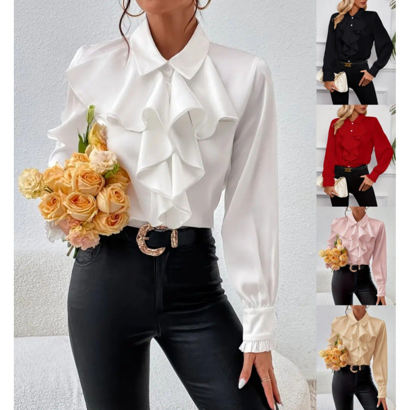 Vivienne Beaumont | Elegant Ruffle Blouse For Women