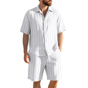 Luca Moretti | Striped Summer Co-Ord Set For Men