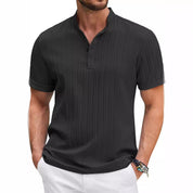 Matteo Whitmore | Ribbed Henley Shirt For Men