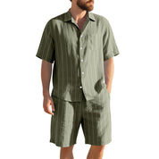 Luca Moretti | Striped Summer Co-Ord Set For Men