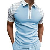 Dominic Sinclair | Zip Collar Contrast Polo Shirt For Men