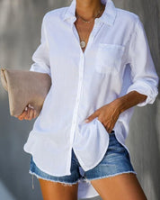 Amelia Sinclair | Casual Pocket Shirt For Women