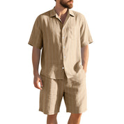 Luca Moretti | Striped Summer Co-Ord Set For Men