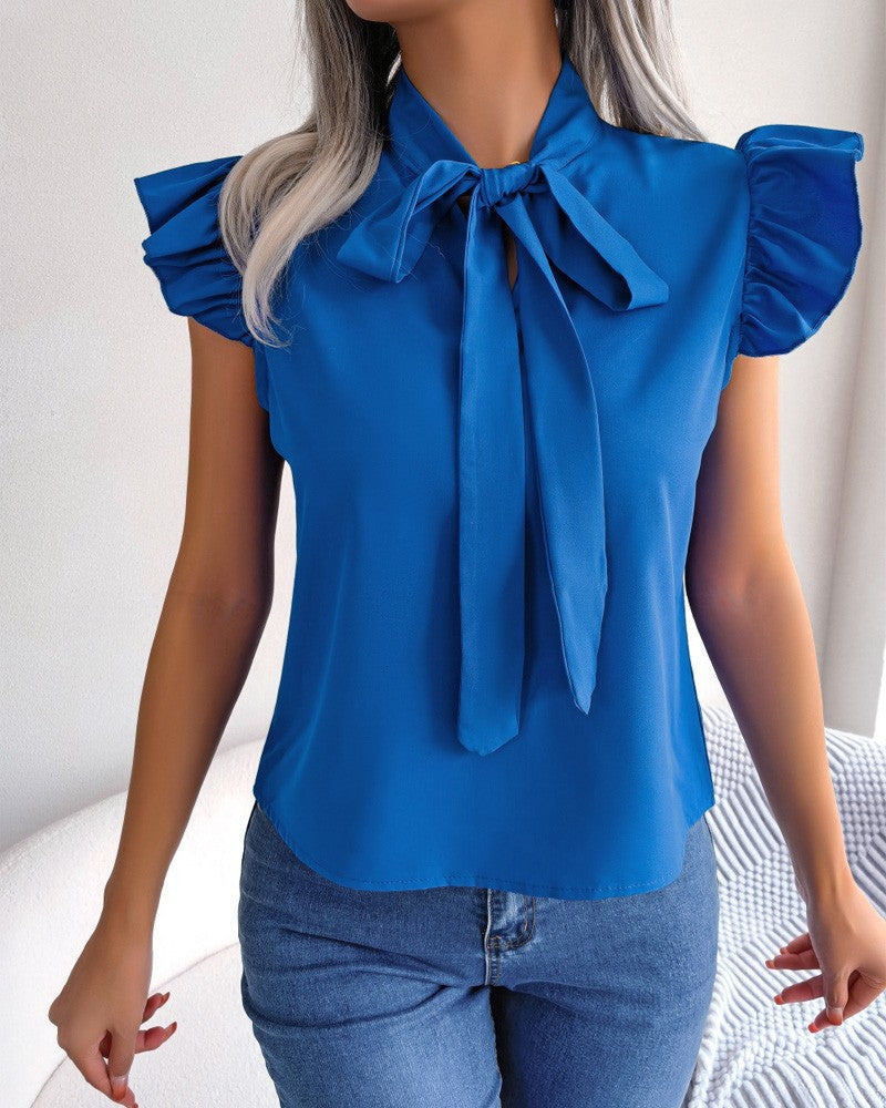 Vivienne Laurent | Elegant Bow Tie Blouse For Women