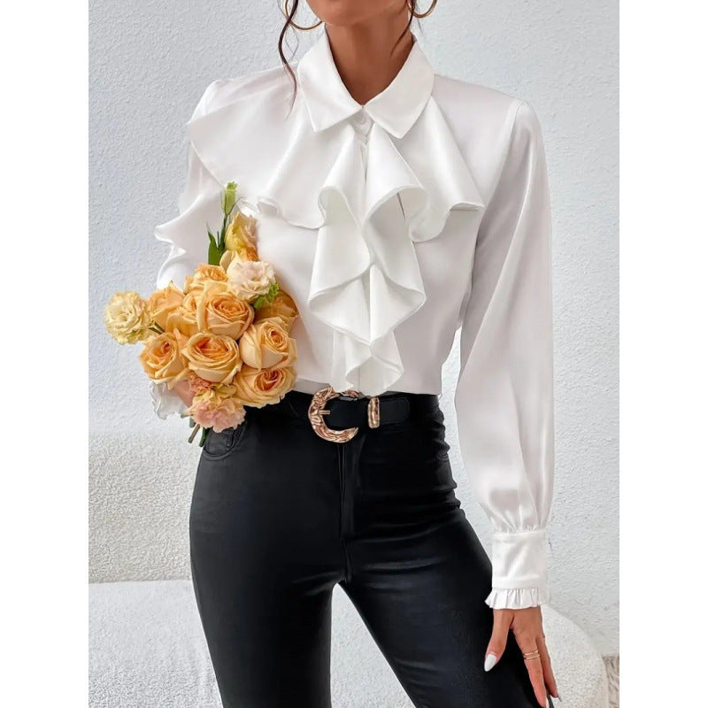 Vivienne Beaumont | Elegant Ruffle Blouse For Women