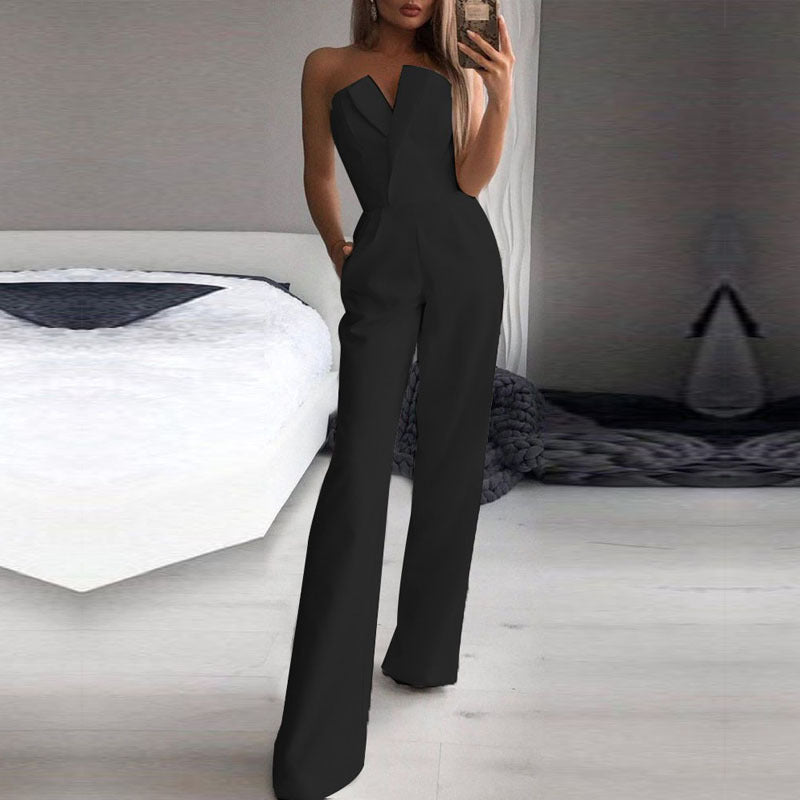 Camille Laurent | Strapless Evening Jumpsuit For Women