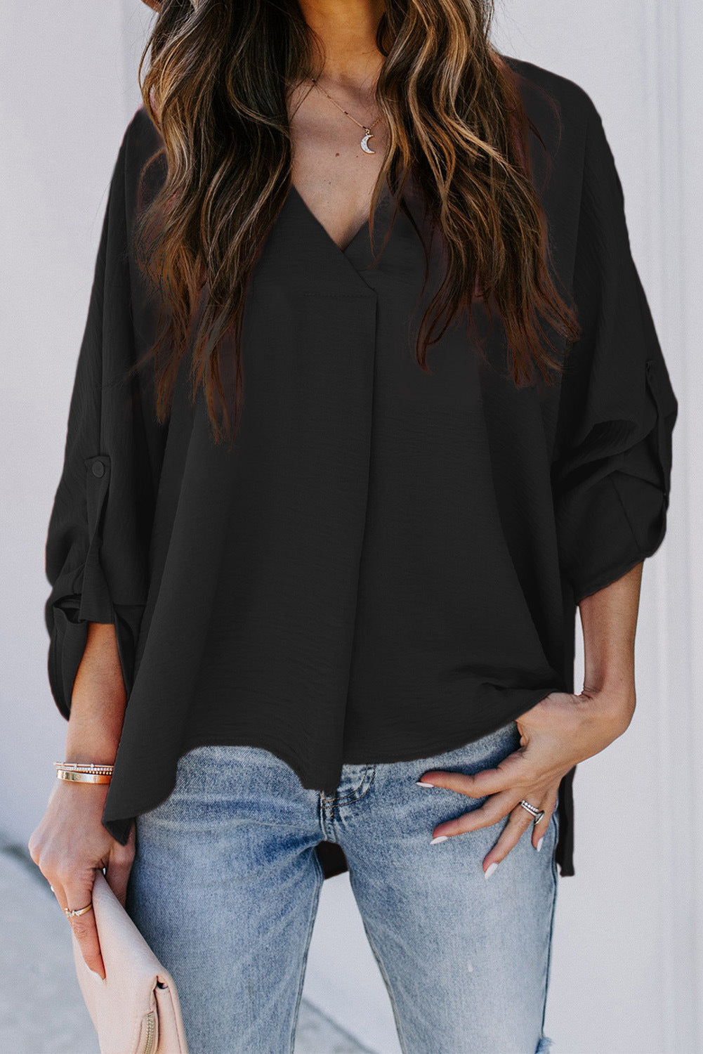 Isabelle Monroe | Elegant V-Neck Chiffon Blouse For Women