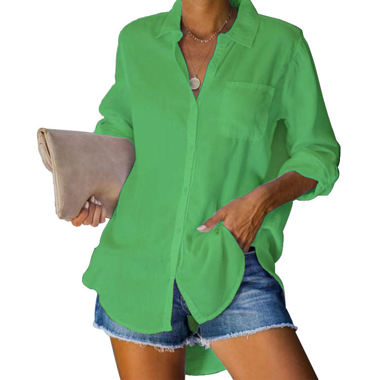 Amelia Sinclair | Casual Pocket Shirt For Women