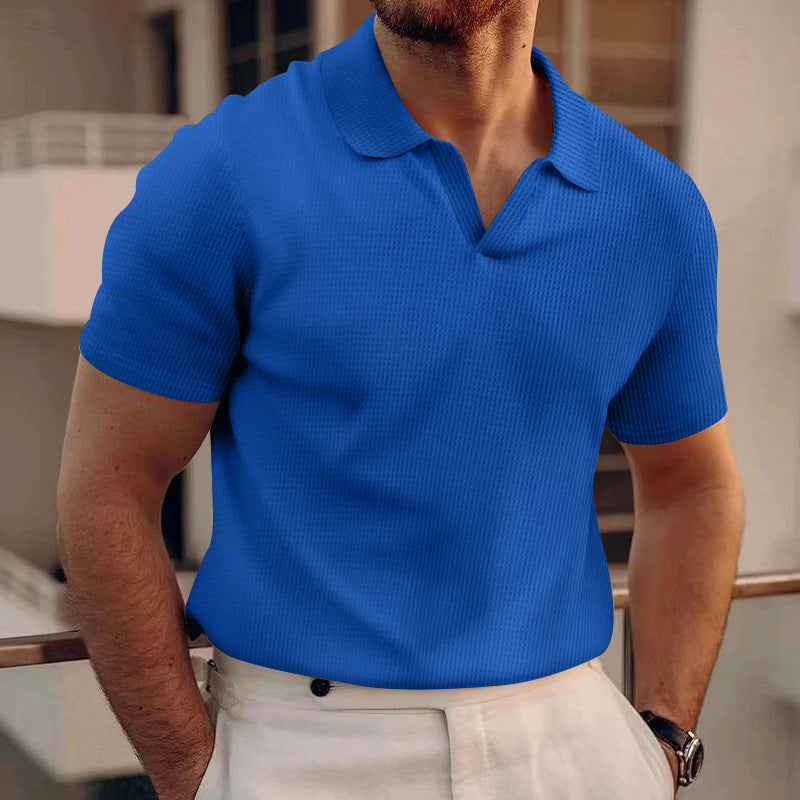 Leonardo Sinclair | Textured Summer Polo Shirt For Men