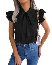 Vivienne Laurent | Elegant Bow Tie Blouse For Women