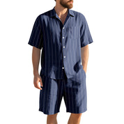 Luca Moretti | Striped Summer Co-Ord Set For Men