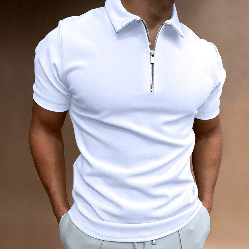 Alessandro Moretti | Zip Collar Polo Shirt For Men