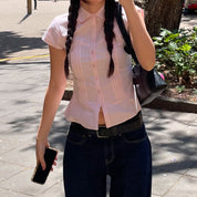 Elena Whitmore | Vintage Pleated Blouse For Women