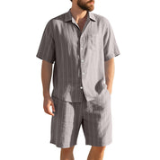 Luca Moretti | Striped Summer Co-Ord Set For Men