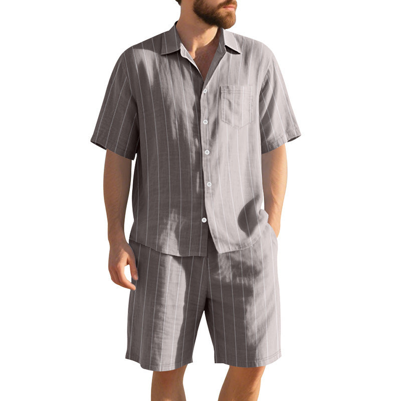 Luca Moretti | Striped Summer Co-Ord Set For Men