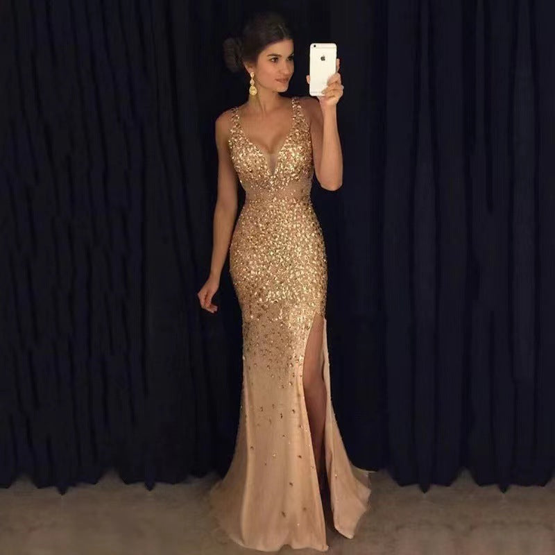 Serena Bellini | Sequin Mermaid Evening Dress For Women