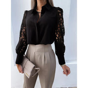 Valeria Hollingsworth | Lace Sleeve Blouse For Women