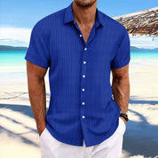 Matteo Whitmore | Ribbed Henley Shirt For Men