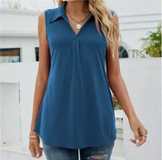 Isabella Monroe | Sleeveless V-Neck Blouse For Women