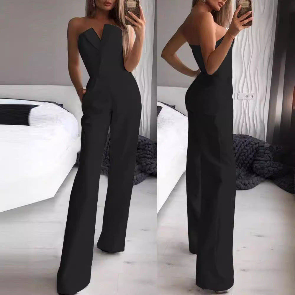 Camille Laurent | Strapless Evening Jumpsuit For Women