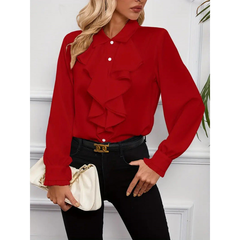 Vivienne Beaumont | Elegant Ruffle Blouse For Women