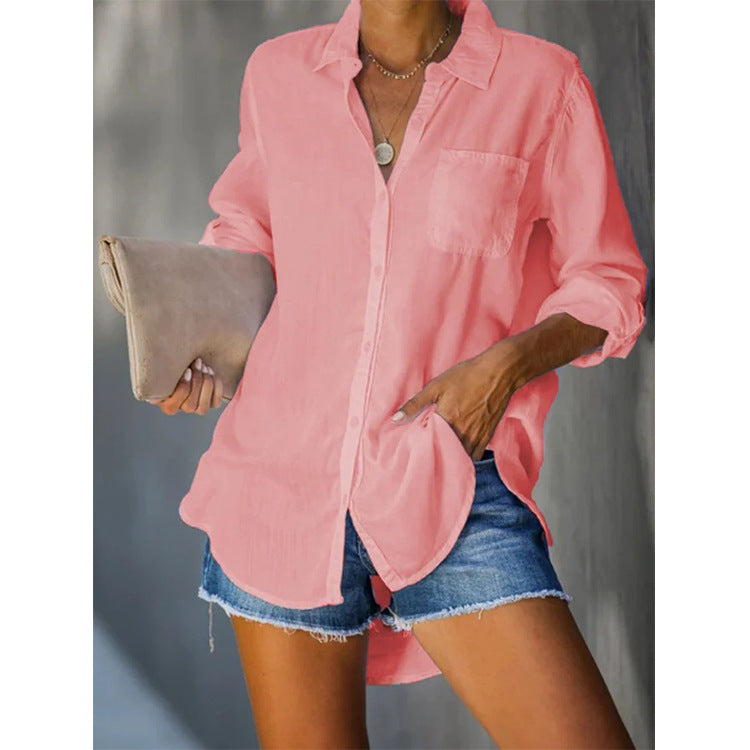 Amelia Sinclair | Casual Pocket Shirt For Women