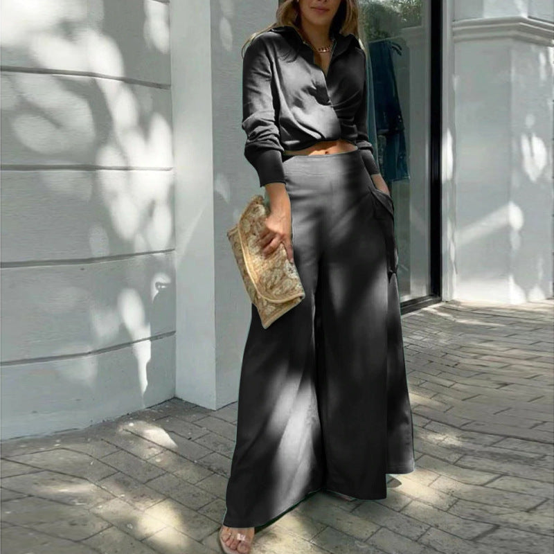 Nicole Preston | Wide-Leg Two-Piece Set For Women