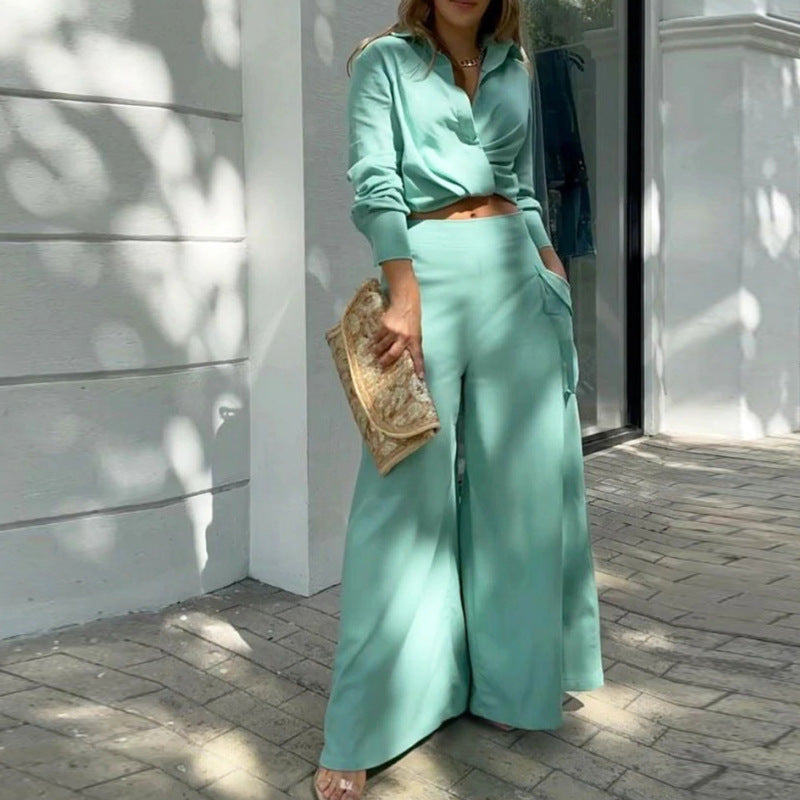 Nicole Preston | Wide-Leg Two-Piece Set For Women