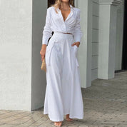 Nicole Preston | Wide-Leg Two-Piece Set For Women