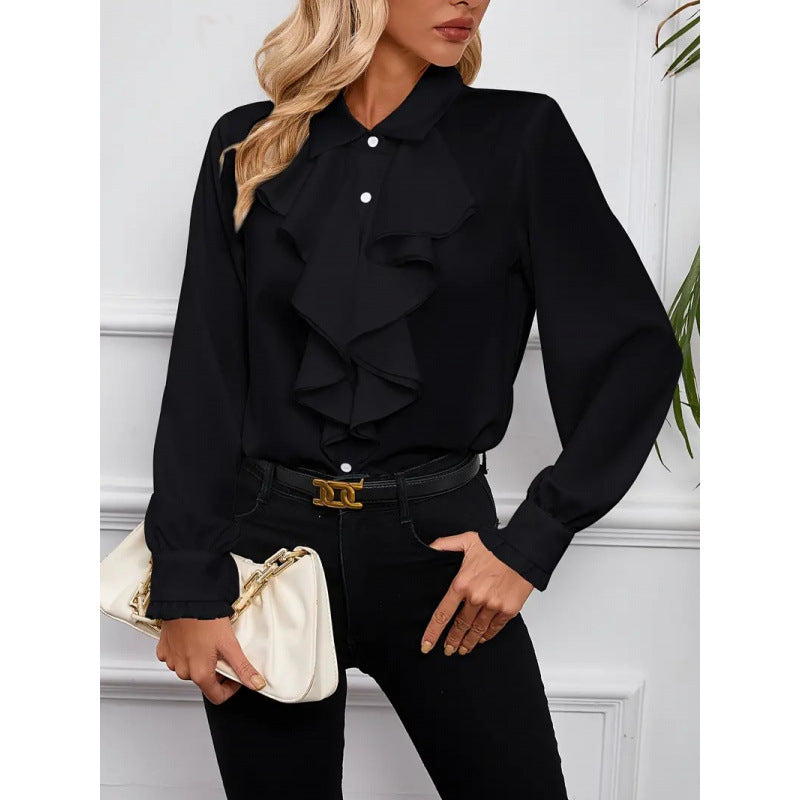 Vivienne Beaumont | Elegant Ruffle Blouse For Women