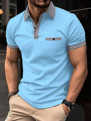 Enzo Whitmore | Contrast Trim Polo Shirt For Men