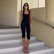Sienna Laurent | Sculpting Capri Jumpsuit For Women