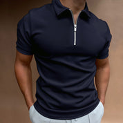 Alessandro Moretti | Zip Collar Polo Shirt For Men