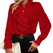 Vivienne Beaumont | Elegant Ruffle Blouse For Women