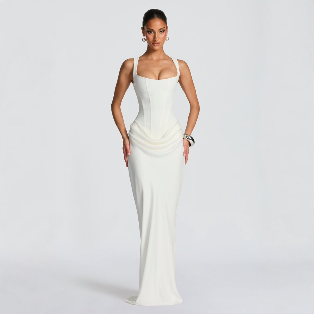 Valentina Moreau | Elegant Corset Maxi Dress For Women