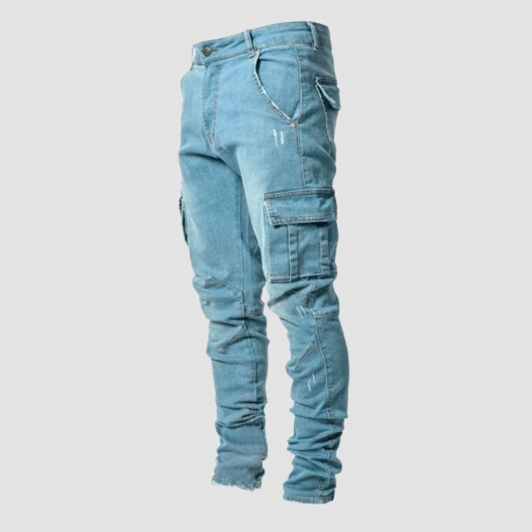 Marcus Hale | Slim Fit Cargo Denim Jeans