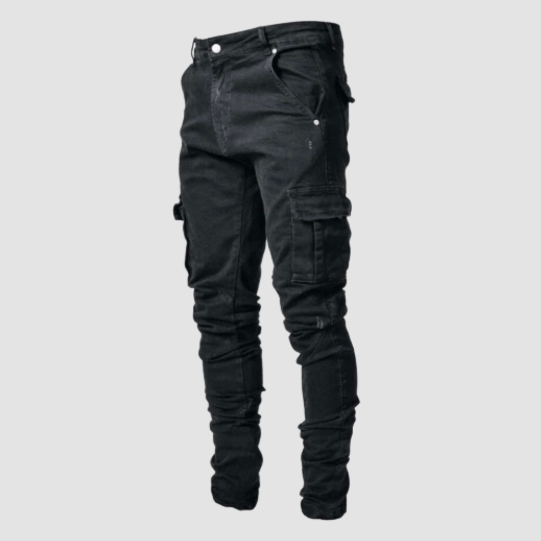 Marcus Hale | Slim Fit Cargo Denim Jeans
