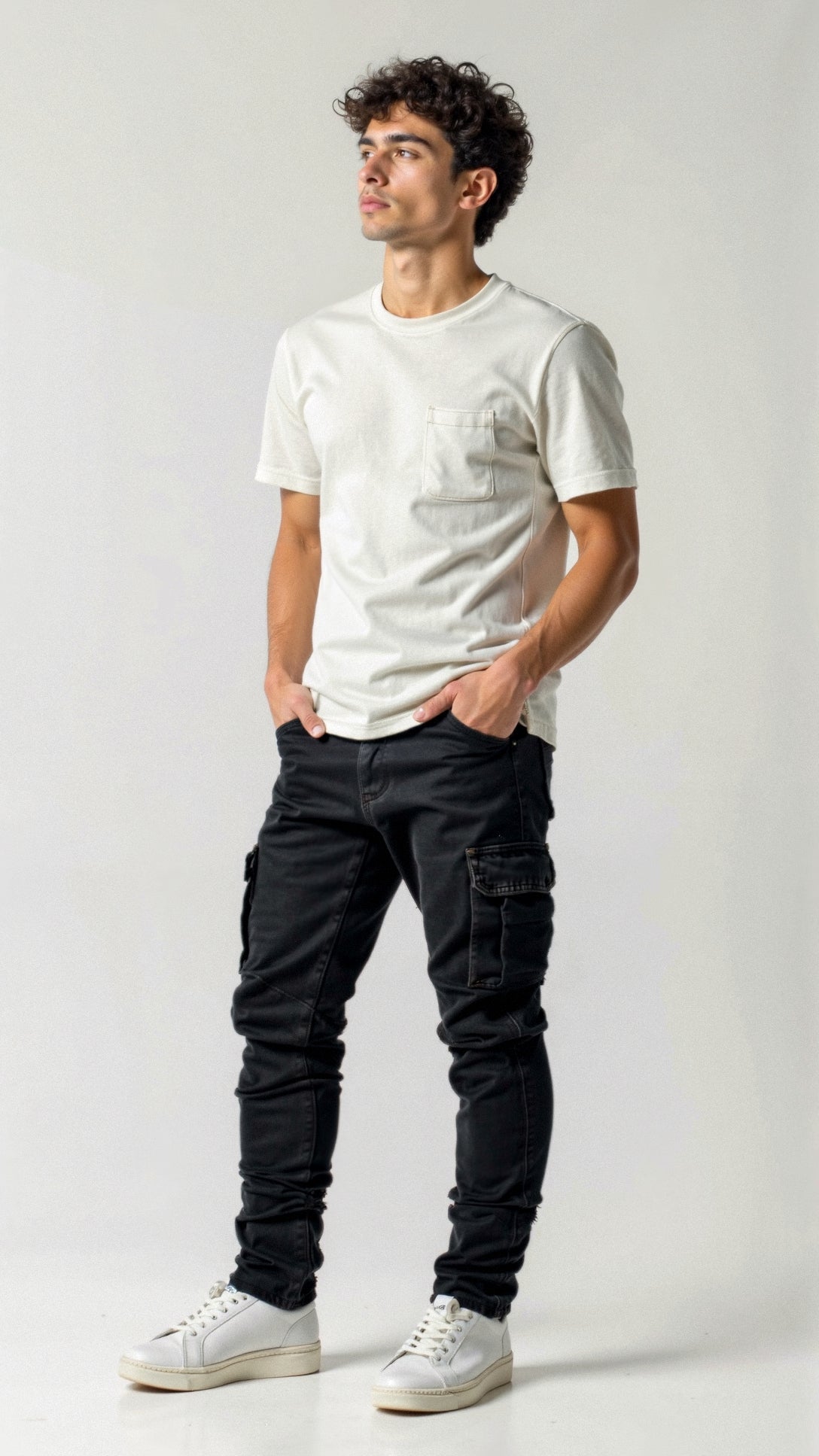 Marcus Hale | Slim Fit Cargo Denim Jeans